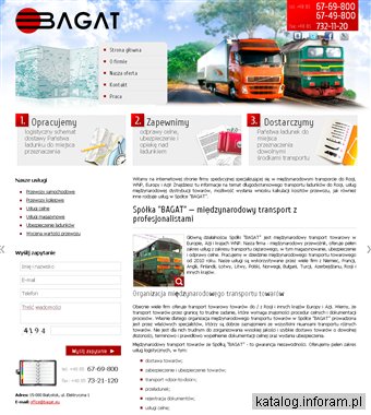 Transport międzynarodowy - firma BAGAT