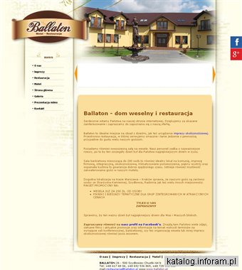 BALLATON przyjęcia weselne Szydłowiec