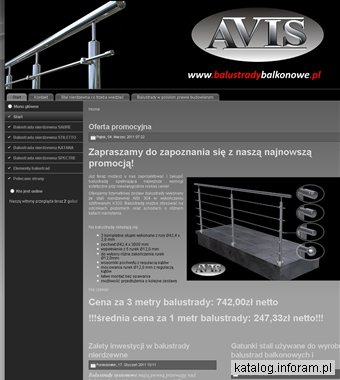 Balustrady ze stali nierdzewnej