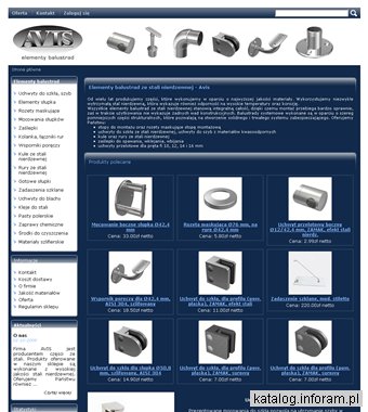 Balustrady nierdzewne