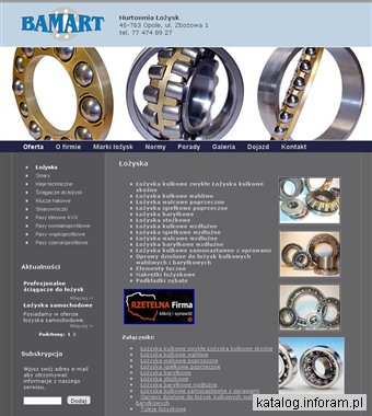 BAMART oprawy łożyskowe