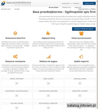 Baza firm - katalog stron firmowych