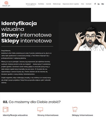 Black art - strony internetowe Swarzędz, Poznań