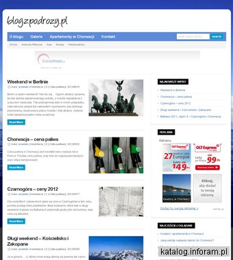 Podróże - Chorwacja, Niemcy, Czarnogóra