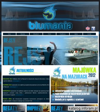 Blumania - Mazury regaty i nowoczesne imprezy turystyczne
