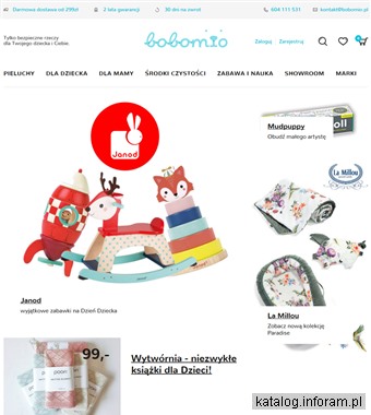 Internetowy sklep dla dzieci i rodziców - Bobomio