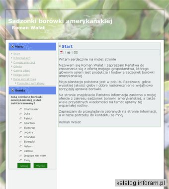 Sadzonki borówki Rzeszów - borowka.rzeszow.pl