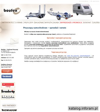 BOUFEN przyczepy Wiola Szczecin