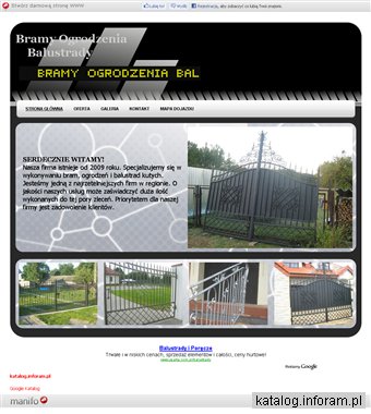 Bramy ogrodzenia balustrady