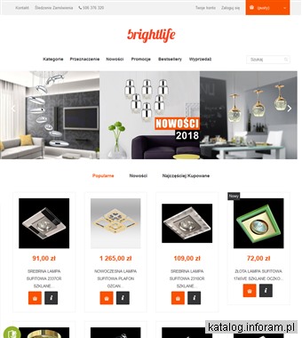 Sklep z oświetleniem - brightlife.pl