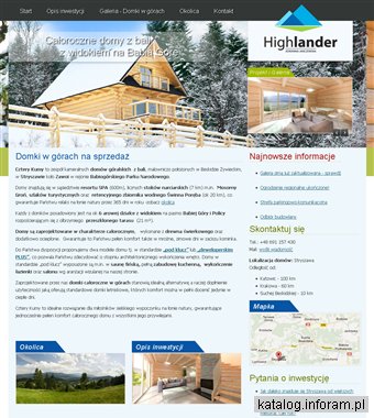 Sprzedaż całorocznych domków drewnianych