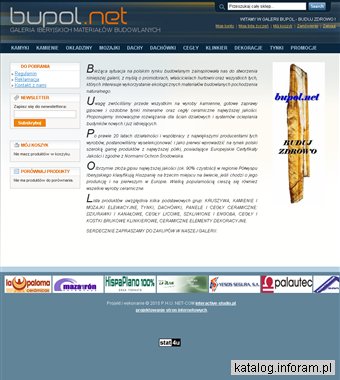 Bupol – Buduj Zdrowo: kamienie, tynki, dachówki, cegły, dekoracje
