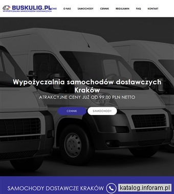 Wypożyczalnia aut dostawczych Kraków - buskulig.pl