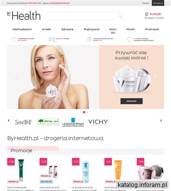 Markowe kosmetyki w drogerii internetowej ByHealth