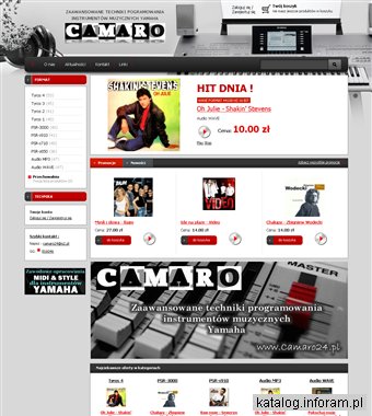 CAMARO - Pliki muzyczne dla instrumentów YAMAHA