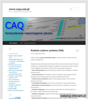 CAQ - systemy wspomagania jakości