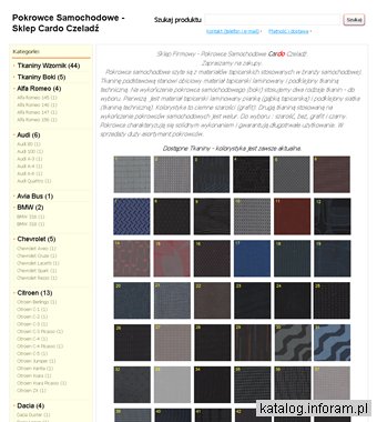 Pokrowce samochodowe - sklep