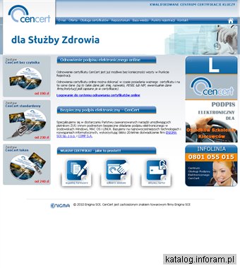 CenCert certyfikat kwalifikowany zus