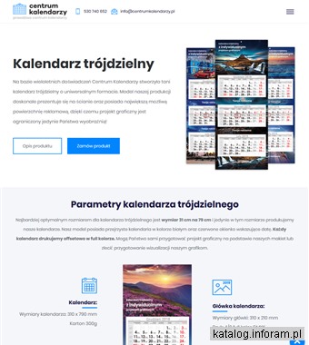 Kalendarze trójdzielne - centrumkalendarzy.pl