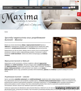 MAXIMA projekty łazienek lubuskie