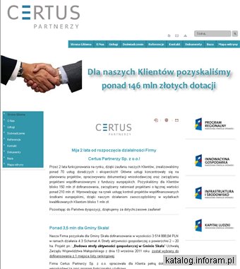 Certus Partnerzy - Kraków Małopolska - dotacje, doradztwo, zarządzanie projektem