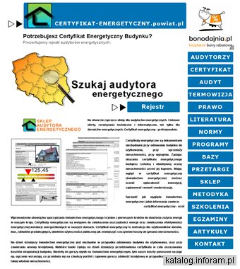 Certyfikat energetyczny