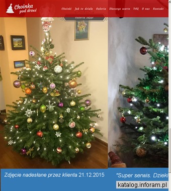 Choinka z dostawą