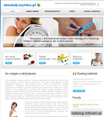 Chudnij-szybko.pl - najlepsze i najskuteczniejsze tabletki odchudzające