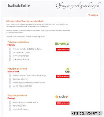 Kredyty chwilówki