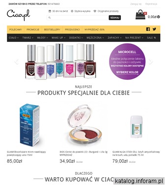 Sklep z kosmetykami - Ciao.pl