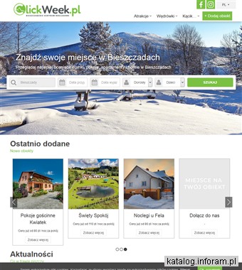 ClickWeek.pl – tanie noclegi w Bieszczadach