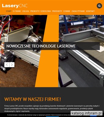 Plotery laserowe CNC i lasery diodowe