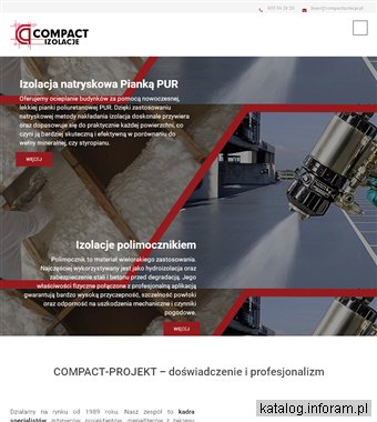 Izolacja pianką poliuretanową Compact Izolacje