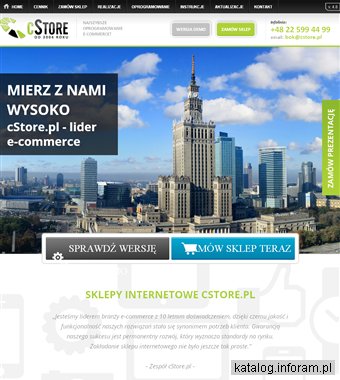 Oprogramowanie sklep internetowy Cstore