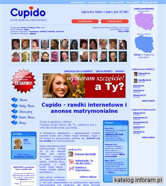 Cupido - randki internetowe dla Singli - w sieci od 2000 roku