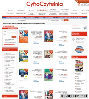 Ebooki, audiobooki i eprasa - Księgarnia CyfroCzytelnia