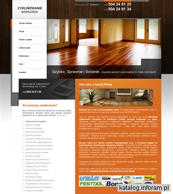 Cyklinowanie parkietów Warszawa