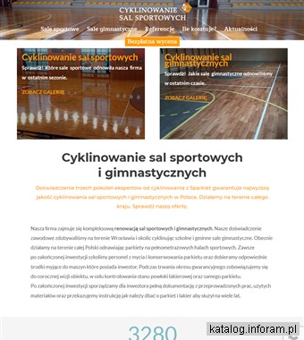 Cyklinowanie sal sportowych - cyklinowaniesalsportowych.pl