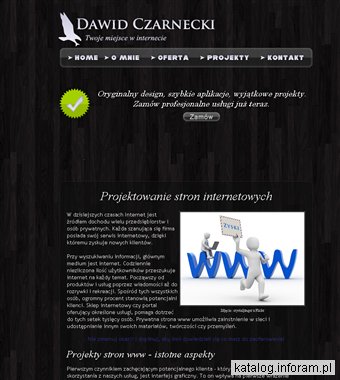 Projektowanie stron internetowych - Dawid Czarnecki