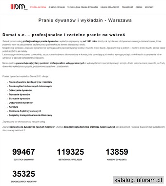 Pralnia dywanów - Damat.pl