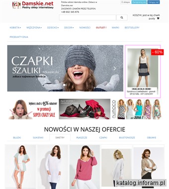Damskie.net - Polskie bluzki i sukienki damskie online