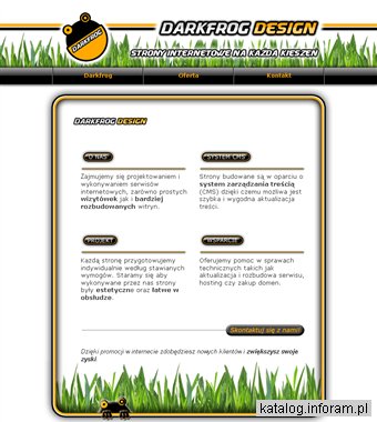 Darkfrog - strony internetowe, Krosno, Jasło, strony www projektowanie