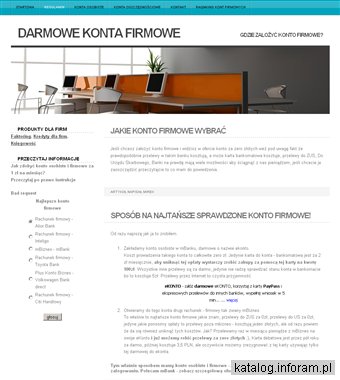 Darmowe konto firmowe