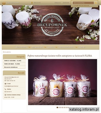 Decupominek - świece ozdobne