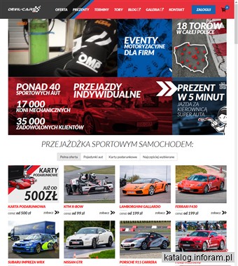 Przejażdżka sportowym samochodem od Devil-Cars