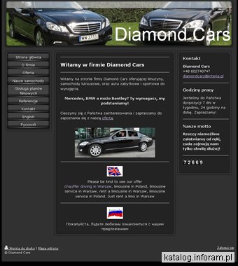 Diamondcars - limuzyna do ślubu Warszawa, samochody luksusowe wynajem, samochód na ślub Warszawa