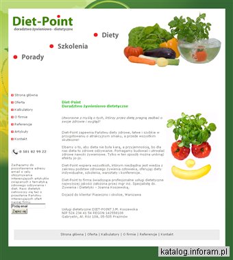 Dietetyk DIET-POINT - profesjonalne usługi dietetyczne J.M. Koszewska