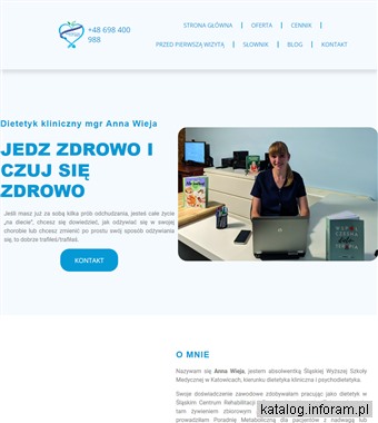 Mgr Anna Wieja - dietetyk kliniczny Śląsk