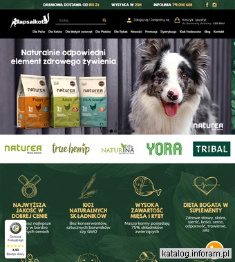 Ekologiczna karma dla psa, kota - dlapsaikota.com