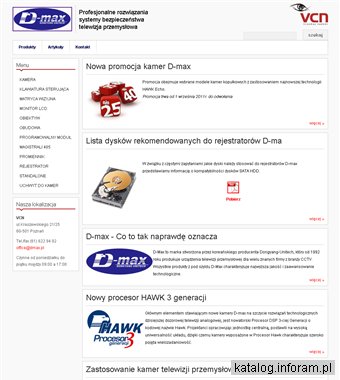 D-max - kamery, telewizja przemysłowa, CCTV